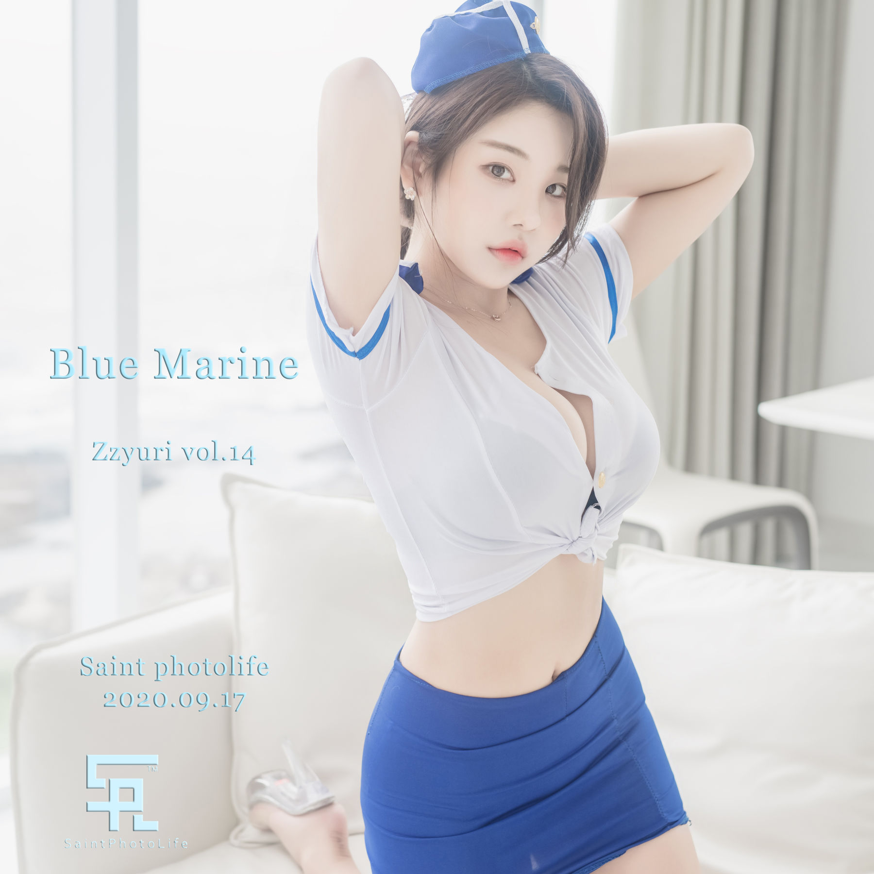 Marine Zzyuri [ϺsaintPhotoLifeӰ] Blue 㼯ͼ Vol.14 P.4