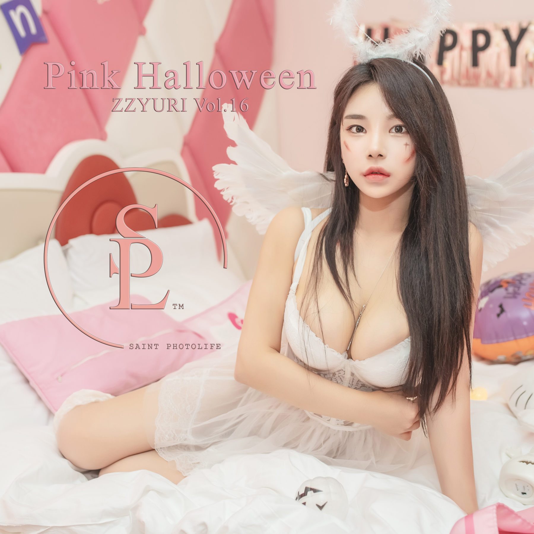 Vol.16 רͼ [ϺsaintPhotoLifeд] Zzyuri Pink Halloween P.1 